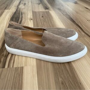 Franco Sarto Leather Upper Slip Ons